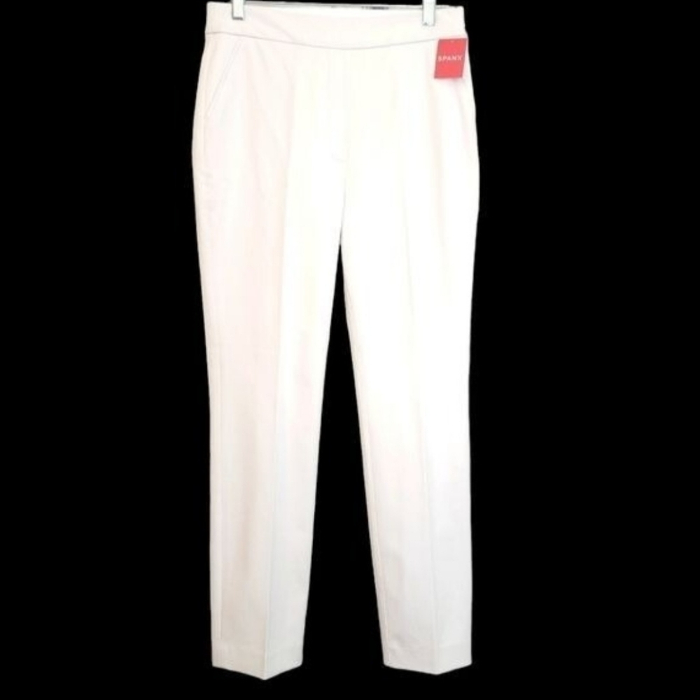 SPANX Women's White Ankle Cropped Pants